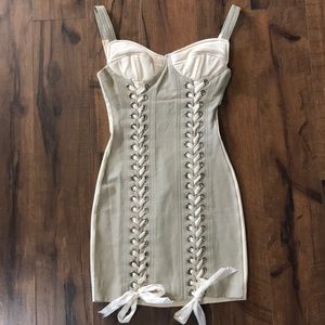 Mambo genuine leather corset dress